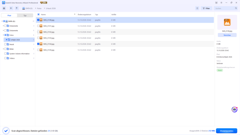 EaseUS Data Recovery Wizard – Screenshot 4