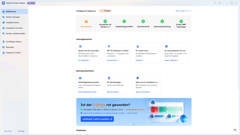 EaseUS Partition Master – Screenshot 1