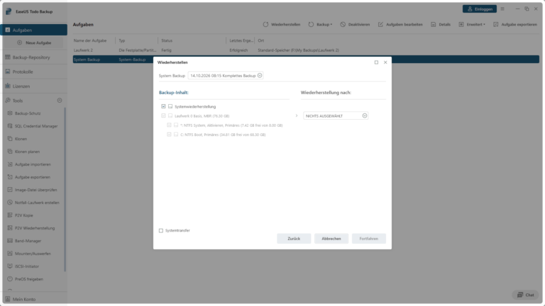 EaseUS Todo Backup Enterprise – Screenshot 5
