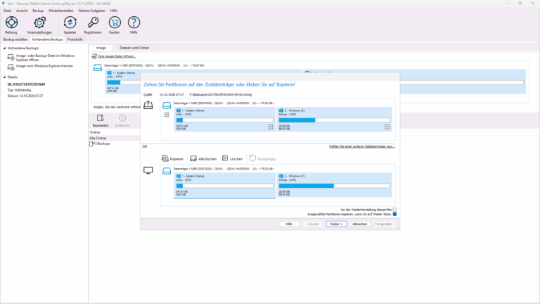 Macrium Reflect Server LTSC 2024 – Screenshot 5