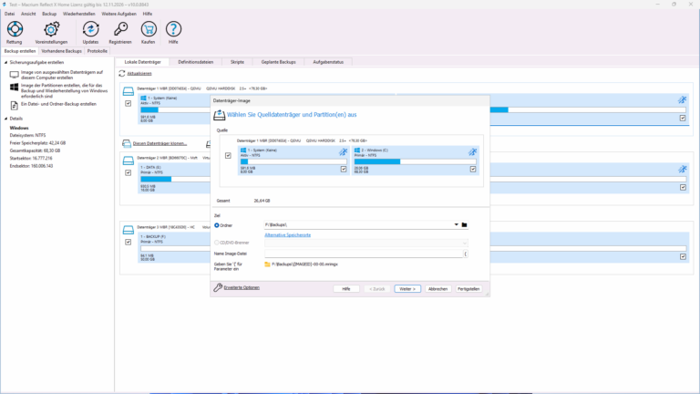 Macrium Reflect X Home – Screenshot 2