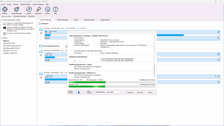 Macrium Reflect X Home – Screenshot 4