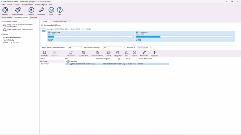 Macrium Reflect X Home – Screenshot 6