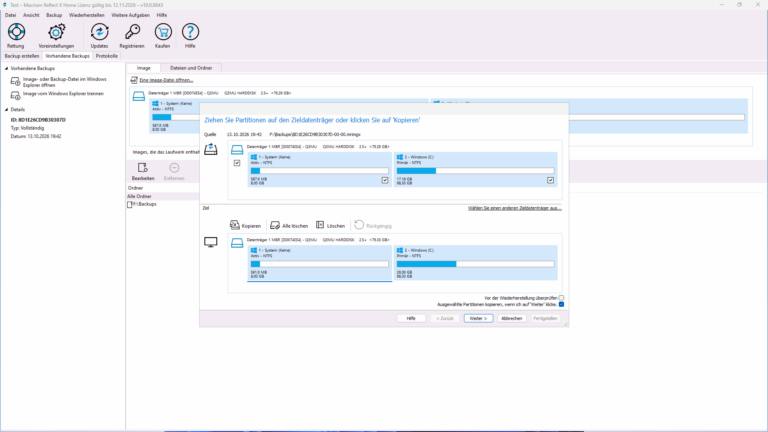 Macrium Reflect X Home – Screenshot 7