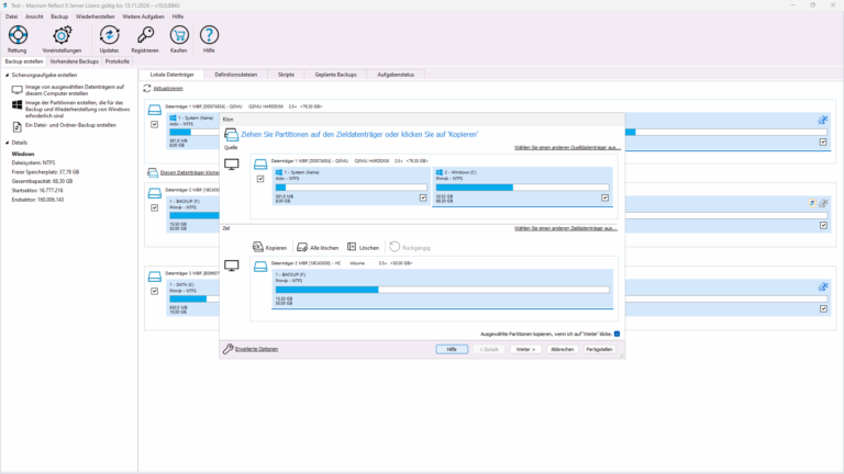 Macrium Reflect X Server – Screenshot 2