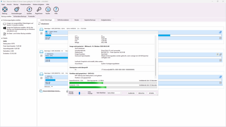 Macrium Reflect X Server – Screenshot 3