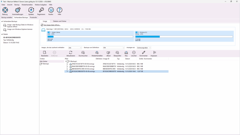 Macrium Reflect X Server – Screenshot 4