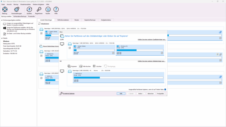 Macrium Reflect X Workstation – Screenshot 2
