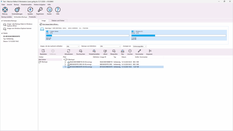 Macrium Reflect X Workstation – Screenshot 4