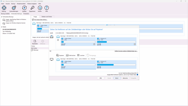 Macrium Reflect X Workstation – Screenshot 5